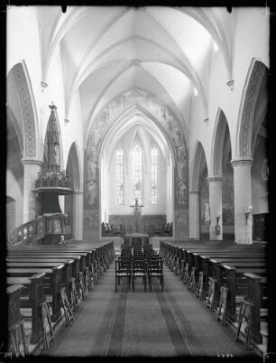 Evangelische Stadtpfarrkirche; Innenraum nach Osten