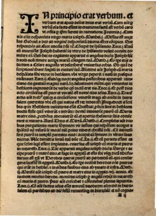 Christi ab incarnationis (tempore) usque ascensionis gesta succinctim exposita