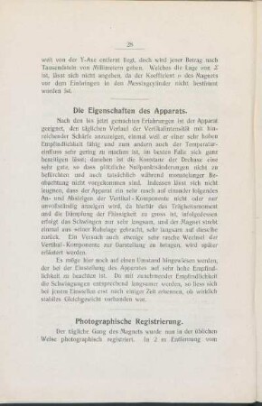 Photographische Registrierung.