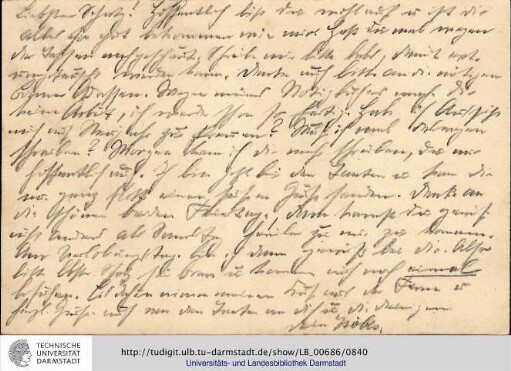 Postkarte vom 27.12.1905
