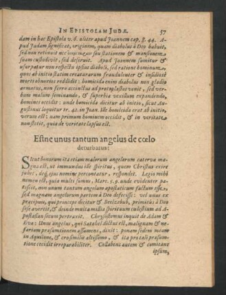 Estne unus tantum angelus de coelo deturbatus?