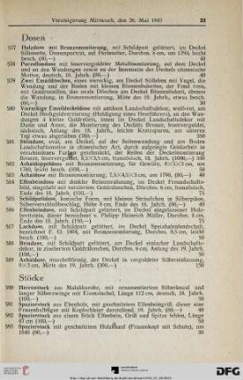 Dosen (Nr. 577-589)