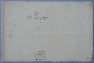 Treuröschen: Ballade. Autograph