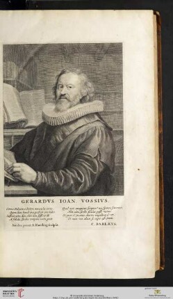 Kupfertafel: Gerardvs Ioan. Vossivs