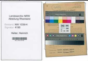 Entnazifizierung Heinrich Heiter , geb. 28.04.1892 (Landwirt)
