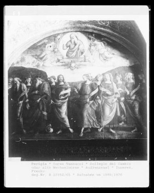 Innendekoration der Sala di Udienza — Propheten und Sibyllen, Gottvater, Justitia, zwei Greifen
