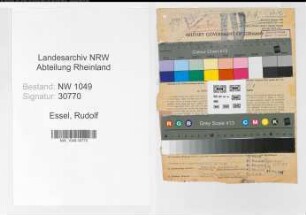 Entnazifizierung Rudolf Essel , geb. 19.01.1911 (Bahnbeamter)