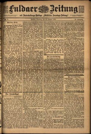 Ausgabe vom Dienstag, den 23. Januar 1900.