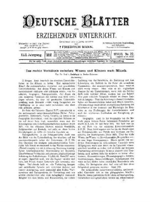 Das rechte Verhältnis zwischen Wissen und Können nach Münch : (Fortsetzung)