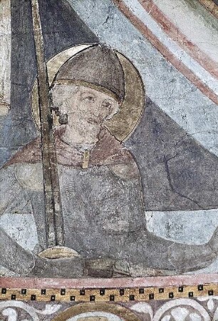 Thronende Muttergottes, umgeben von Heiligen