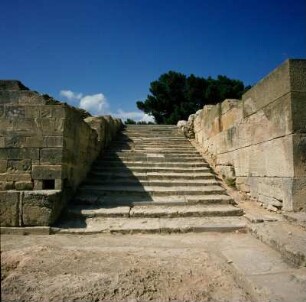 Phaistos. Palast. Große Treppe zum Westhof