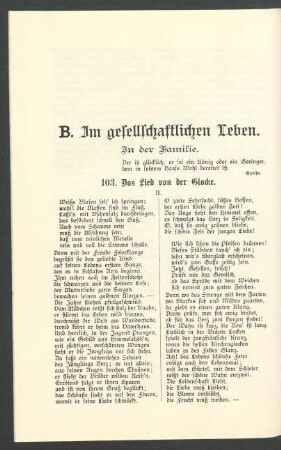 B. Im gesellschaftlichen Leben.