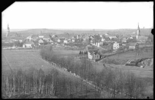 Königsbrück. Blick vom Auberg auf die Stadt