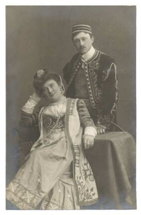 Portrait von zwei Schauspielern