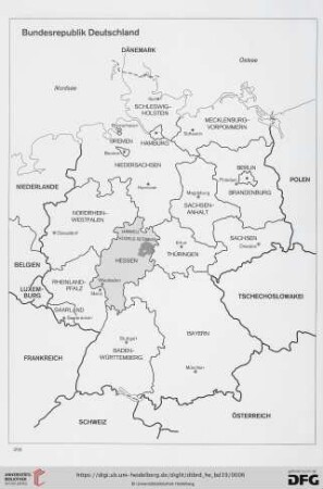 Karte Bundesrepublik Deutschland