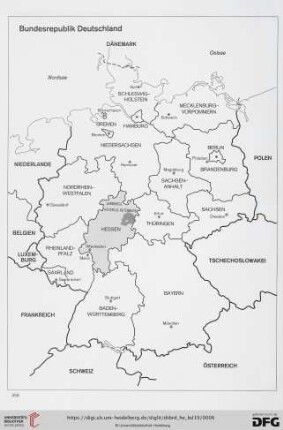 Karte Bundesrepublik Deutschland