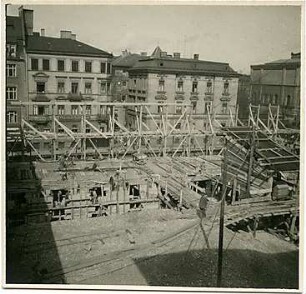 Bestelmeyer, German; München; Technische Hochschule (TH) - Baustellenfoto