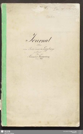Journal über eine Reise durch das Erzgebirge - 18.7297 4.