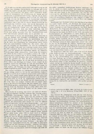 286-287 [Rezension] Luther Jahrbuch XXXV 1968