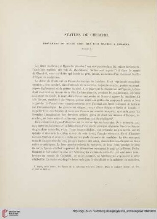 11: Statues de Cherchel : provenant du musée grec des rois maures a Cæsarea