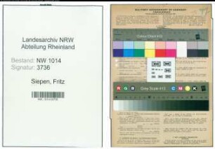 Entnazifizierung Fritz Siepen , geb. 15.03.1872 ()