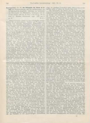 649-652 [Rezension] Baumgartner, M., Die Philosophie des Alanus de Insulis