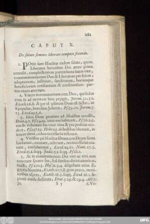 Caput X. De salute seminis liberati tempore secundo.