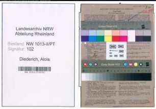 Entnazifizierung Alois Diederich , geb. 14.11.1890 (Postassistent)