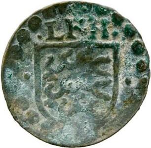 Einseitiger Pfennig des Herzogs Ludwig Friedrich von Württemberg