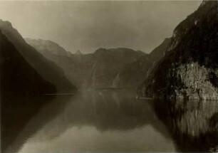 Oberbayern. Blick vom Malerwinkel auf den Königssee bei Berchtesgaden