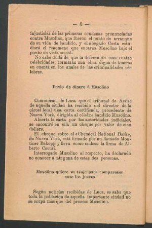Musolino quiere su traje para comparecer ante los jueces