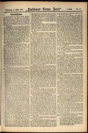 Zweite Ausgabe vom Samstag, den 11. März 1922.