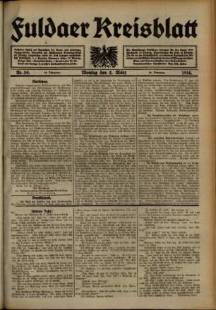 Ausgabe vom Montag, den 02. März 1914.