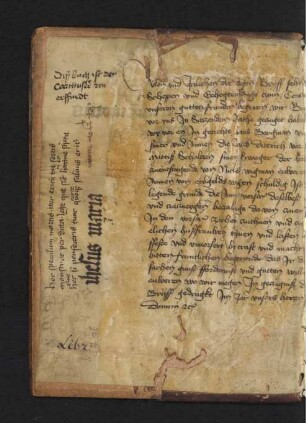 Fragment: Urkunde, dt. (s. auch hinterer Spiegel)