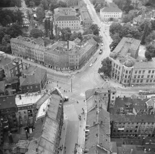 Georgenplatz in Zwickau : Blickrichtung Westen