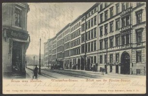 Ansichtskarte Wassertorstraße, Ecke Fürstenstraße [1/2]