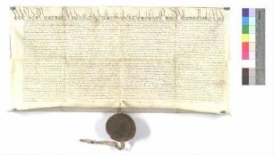 Bürgermeister und Rat der Stadt Gmünd verkaufen an Guardian und Konvent des Franziskanerklosters zu Gmünd 45 Gulden jährlichen Zins um 1000 Gulden.