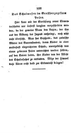Das Schulwesen im Großherzogthum Polen