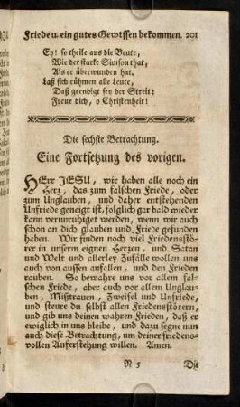 201-232, Die sechste Betrachtung