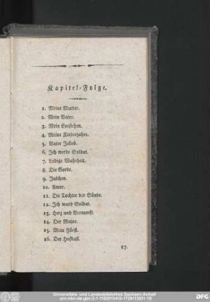 Kapitel-Folge.