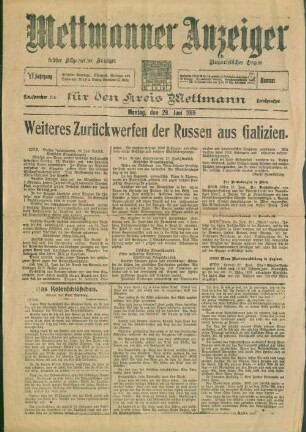 Mettmanner Anzeiger. 1915-1915