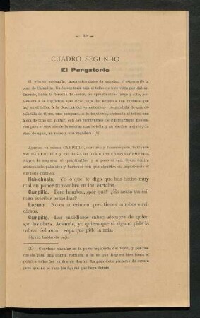 Cuadro segundo - El purgatorio