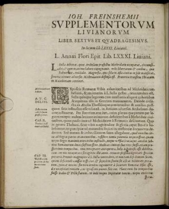 Liber Sextus Et Quadragesimus.