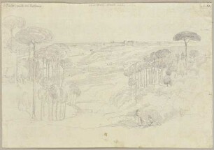 Prospekt von dem Monte Mario in das sogenannte Valle Vaticano