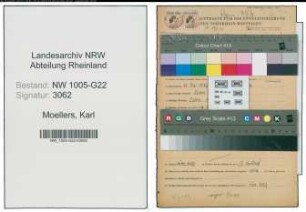 Entnazifizierung Karl Moellers , geb. 12.05.1886 (Lebensmittelhaendler)