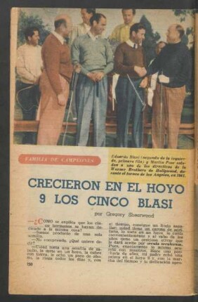 Crecieron en el hoyo 9 los cinco Blasi : Familia de campeones