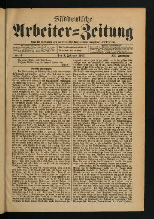 Nr. 6. Den 8. Februar 1903. - Nr. 10. Den 8. März 1903.