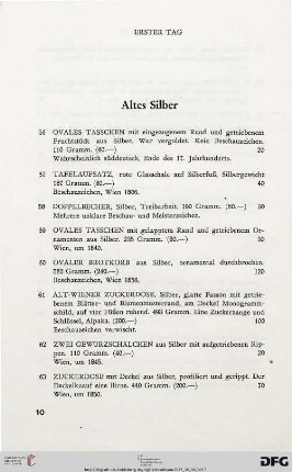 Altes Silber (Nr. 56-80)