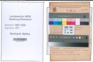 Entnazifizierung Martha Reinhardt , geb. 03.04.1892 ()