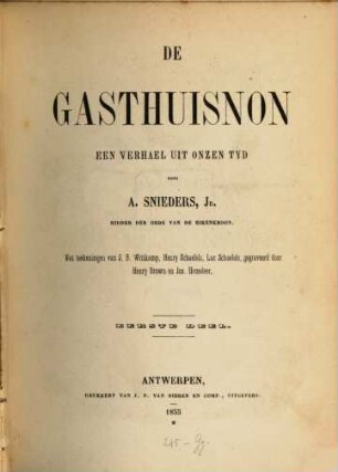 De gasthuisnon : een verhael uit onzen tyd, 2